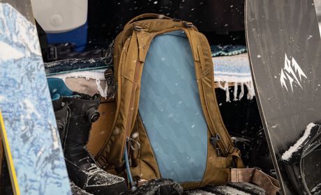 Schneeabweisendes Rückenteil