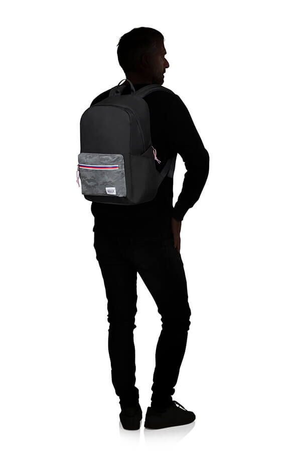 American Tourister Upbeat Backpack Zip  Camo Black American Tourister Upbeat Backpack Zip  Camo Black