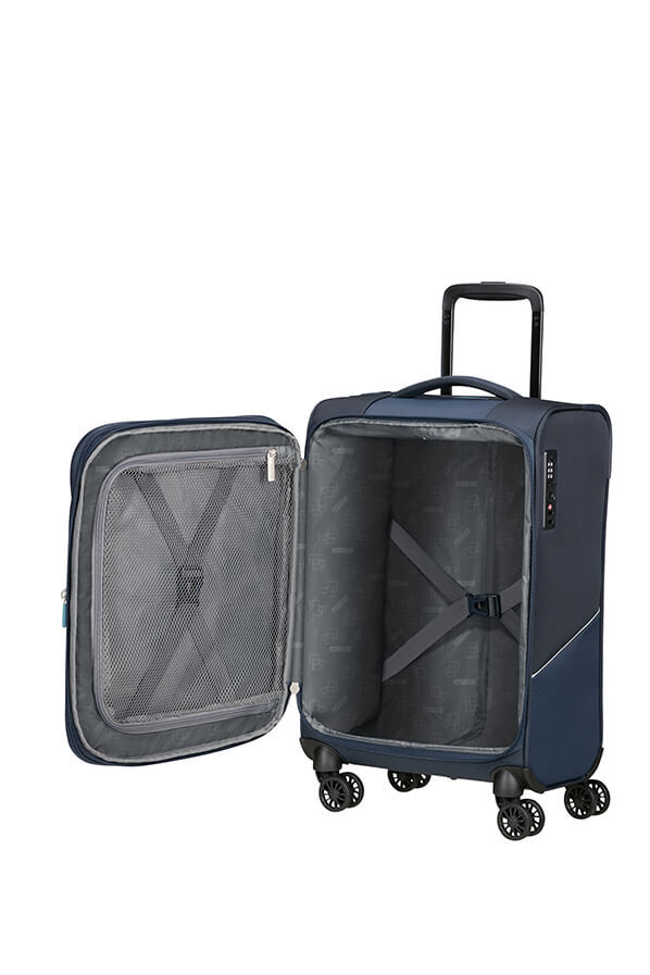 American Tourister SummerRide Spinner Expandable TSA 55cm L35  Navy
