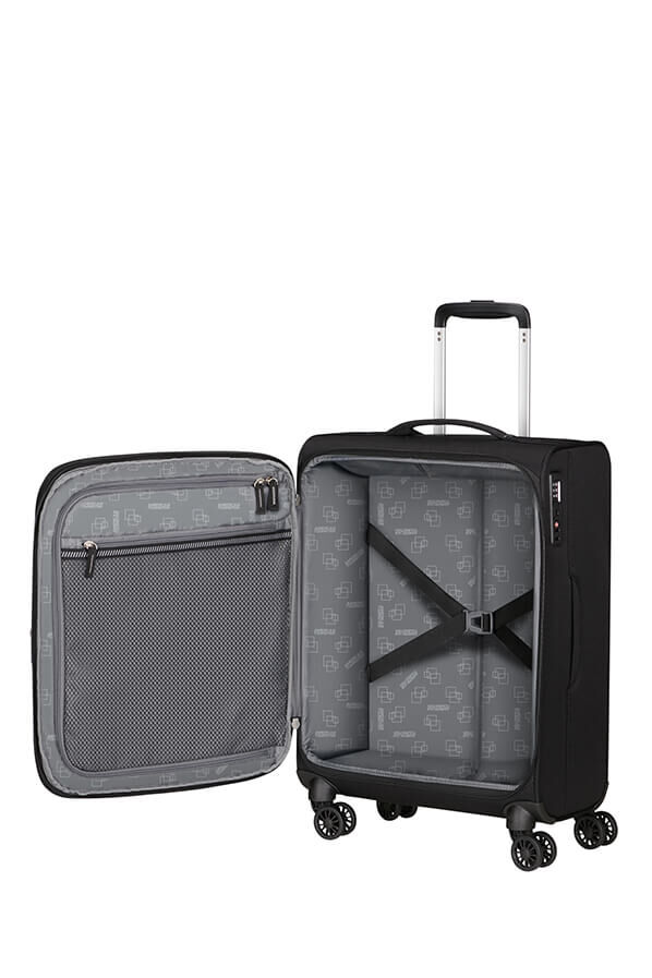American Tourister Aerospin Spinner Expandable S  Schwarz