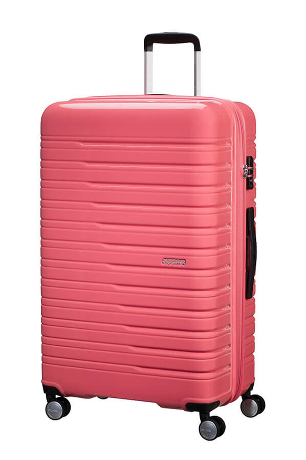 Flashline Pop Large Check-in | American Tourister Flashline Pop Spinner Exp TSA 78cm  Coral Pink