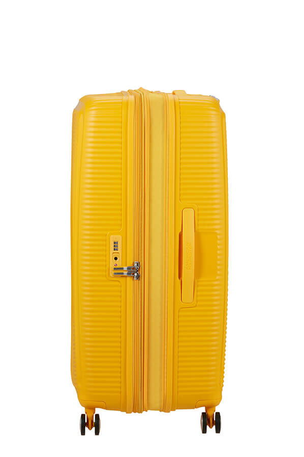 American Tourister SoundBox Spinner TSA Expandable 80cm  Golden Yellow