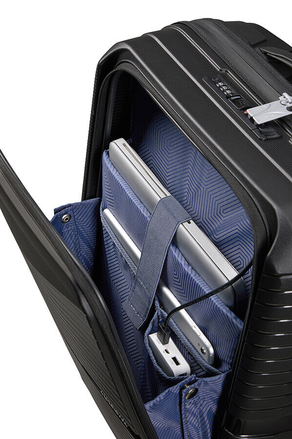 American Tourister Airconic Spinner Frontloader 15.6' 55cm  Onyx Black American Tourister Airconic Spinner Frontloader 15.6' 55cm  Onyx Black