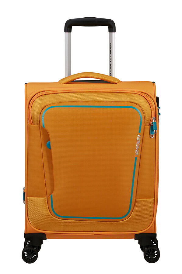 American Tourister Pulsonic Spinner Expandable 55cm  Sunset Yellow