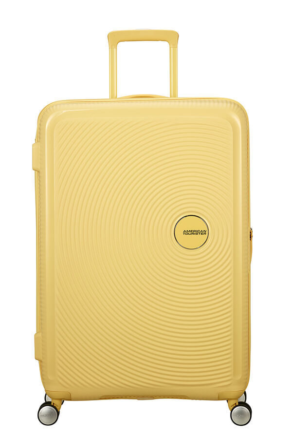 American Tourister SoundBox Spinner TSA Expandable 77cm  Pastel Yellow American Tourister SoundBox Spinner TSA Expandable 77cm  Pastel Yellow