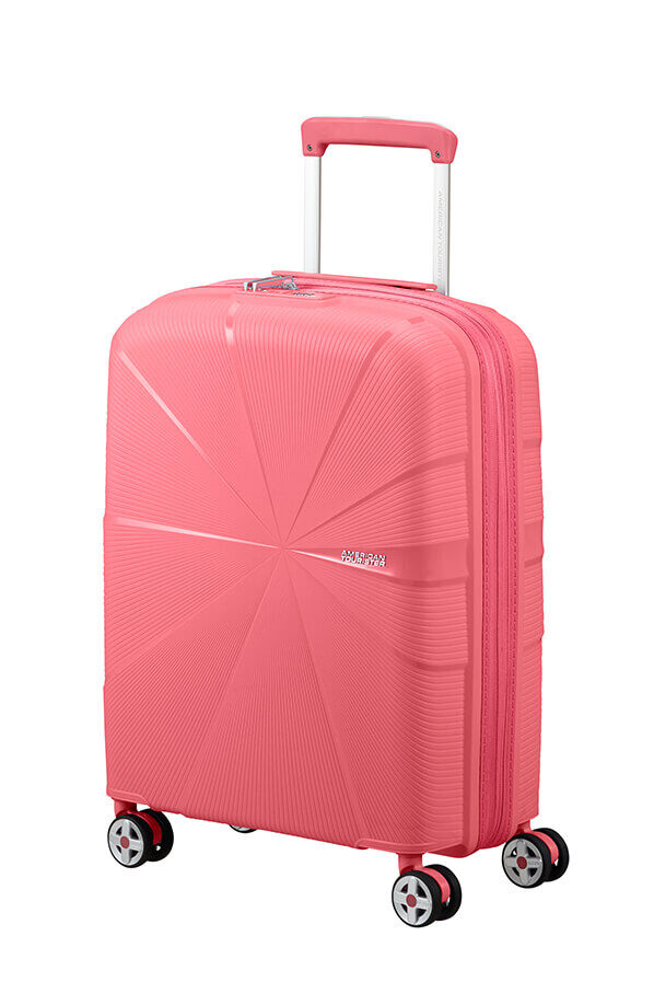 American Tourister Starvibe Spinner Expandable TSA 55cm Sun Kissed Coral