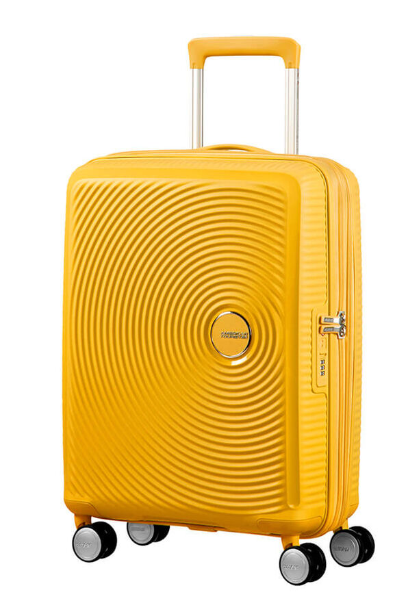American Tourister Soundbox Spinner 55  Golden Yellow American Tourister Soundbox Spinner 55  Golden Yellow