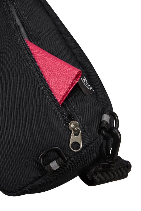 American Tourister Brightup Sling Bag Zip  Black