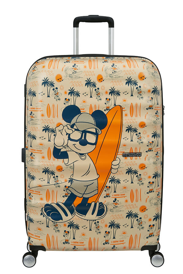 American Tourister Disney Wavebreaker Spinner TSA Disney Fl 77cm  Mickey Super Surfer