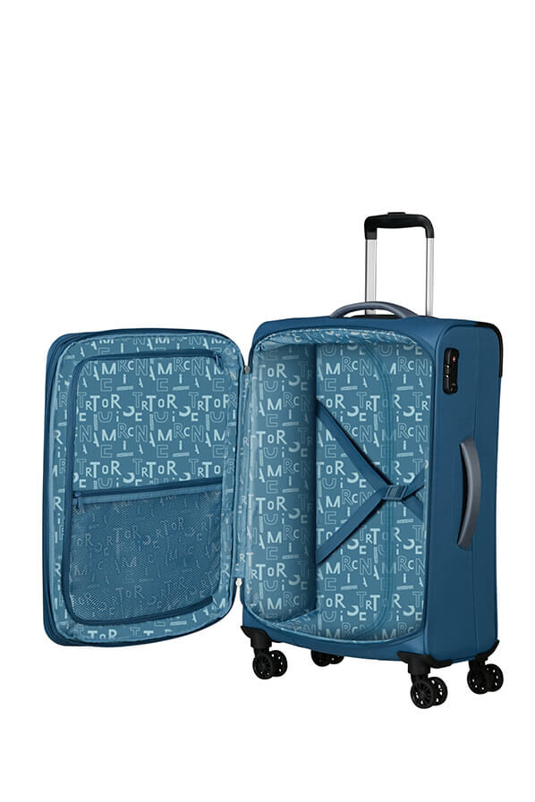 American Tourister Pulsonic Spinner Expandable 68 cm  Coronet Blue