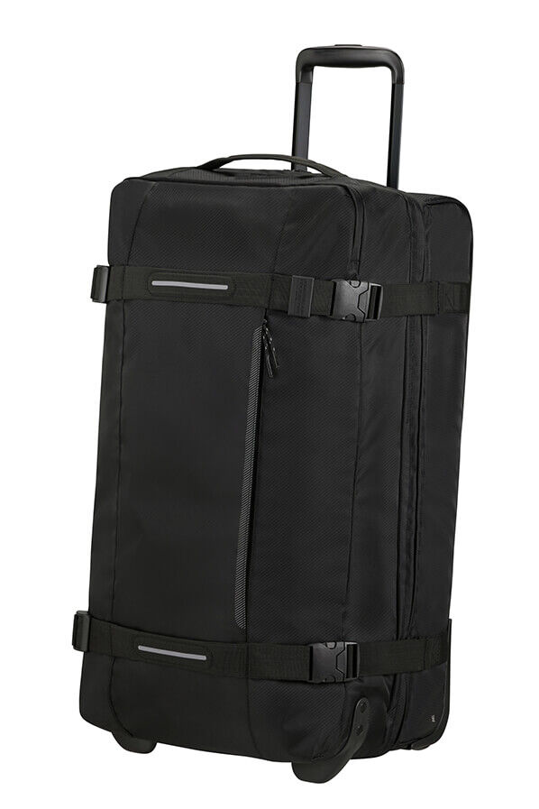 American Tourister Urban Track Duffle with Wheels M  Asphalt Black American Tourister Urban Track Duffle with Wheels M  Asphalt Black