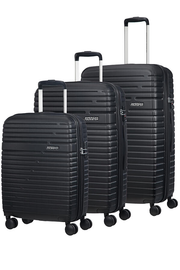 American Tourister Aero Racer 3 PC Set A Jet Black American Tourister Aero Racer 3 PC Set A Jet Black