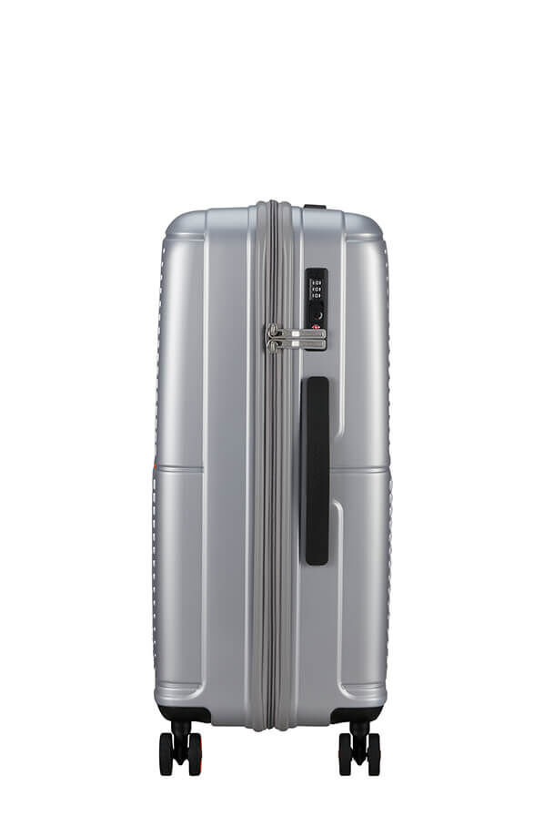 American Tourister Geopop Spinner 67/24 Tsa. 67cm  Argent M&eacute;tallique