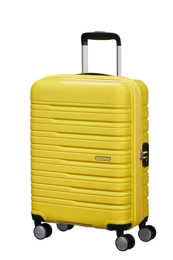 American Tourister Flashline Pop Spinner Exp TSA 55cm  Lemon Yellow