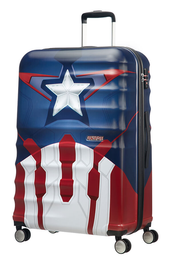 American Tourister Wavebreaker Disney Spinner 77cm  Captain America Close-Up