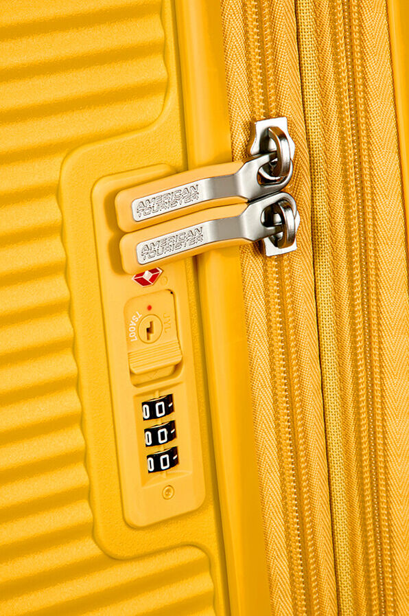 American Tourister Soundbox Spinner 67cm  Golden Yellow American Tourister Soundbox Spinner 67cm  Golden Yellow