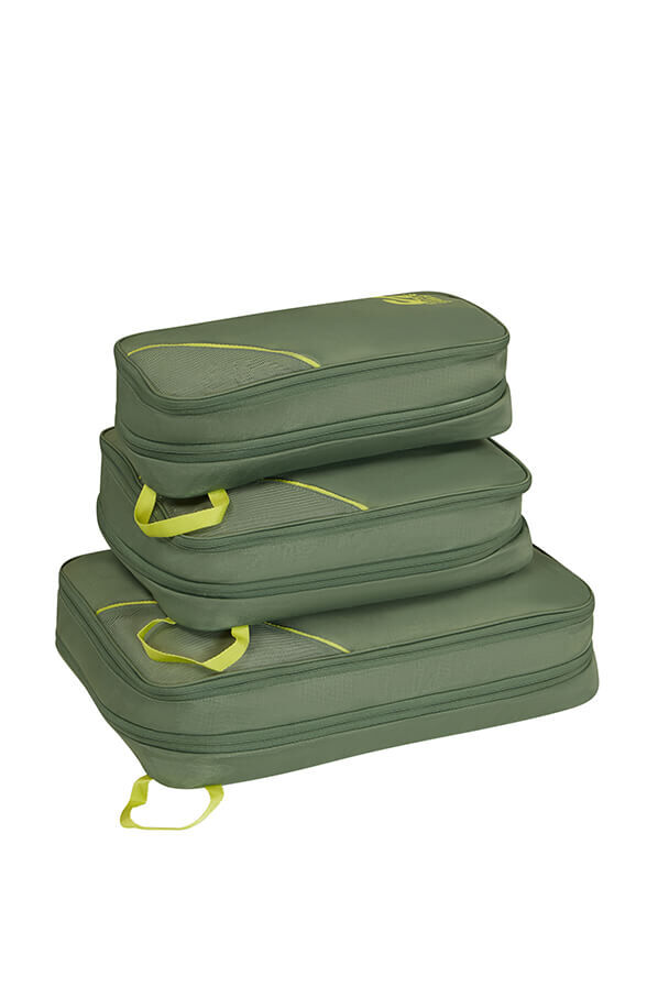 Packing Cubes 3er Set Packw&uuml;rfel | American Tourister American Tourist. Ta Packing Cubes S/M/L  Olive/Lime