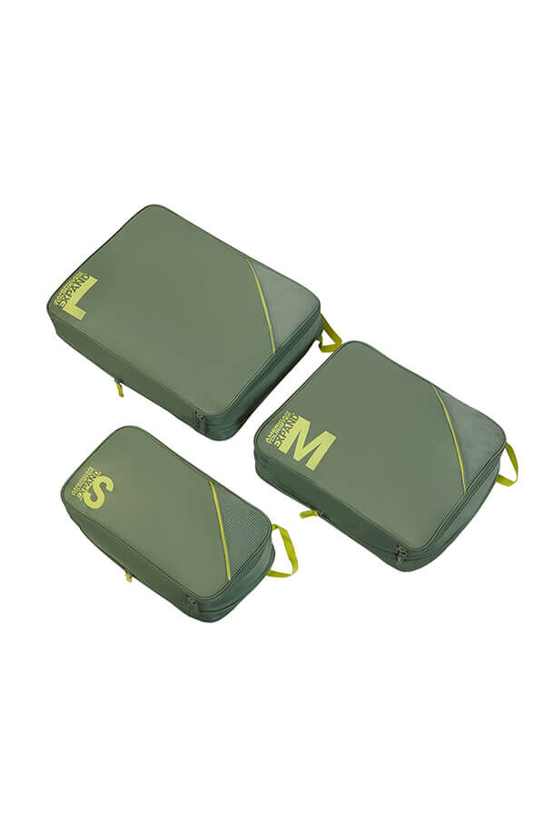 Packing Cubes 3er Set Packw&uuml;rfel | American Tourister American Tourist. Ta Packing Cubes S/M/L  Olive/Lime