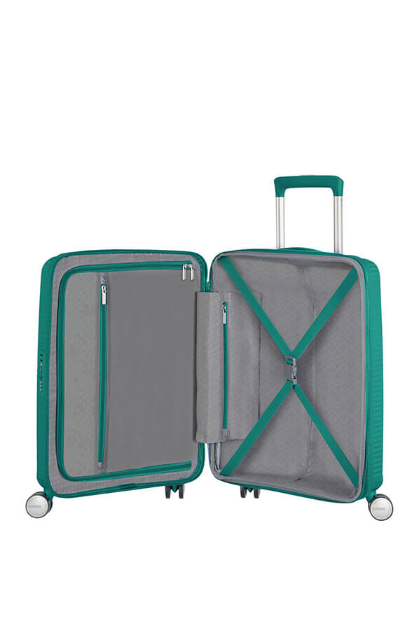 American Tourister Soundbox Spinner TSA Expandable 55cm  Forest Green