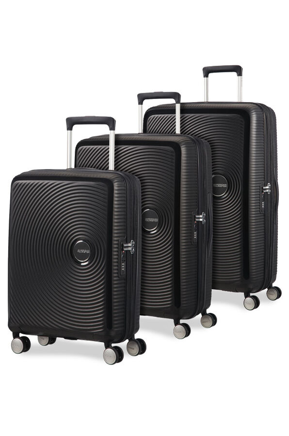 American Tourister Soundbox 3 PC Set A Bass Black American Tourister Soundbox 3 PC Set A Bass Black