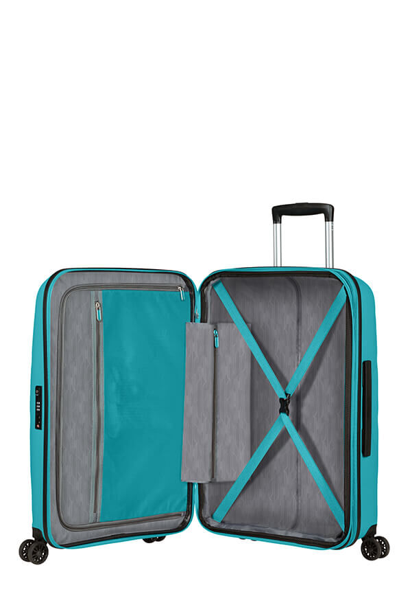 American Tourister Bon Air Dlx Spinner TSA Expandable 66cm  Deep Turquoise