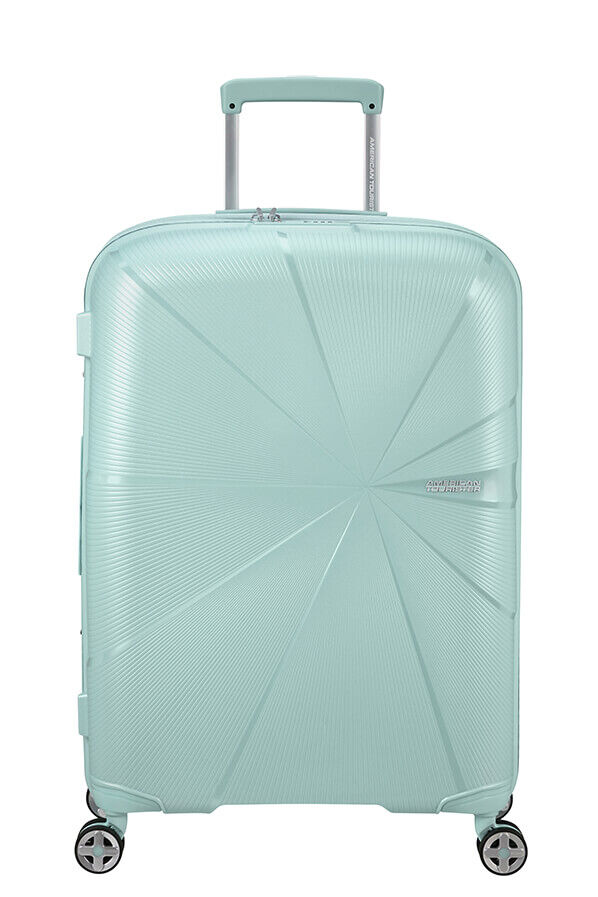 American Tourister StarVibe Spinner Expandable TSA 67cm  Metallic Surf Blue American Tourister StarVibe Spinner Expandable TSA 67cm  Metallic Surf Blue