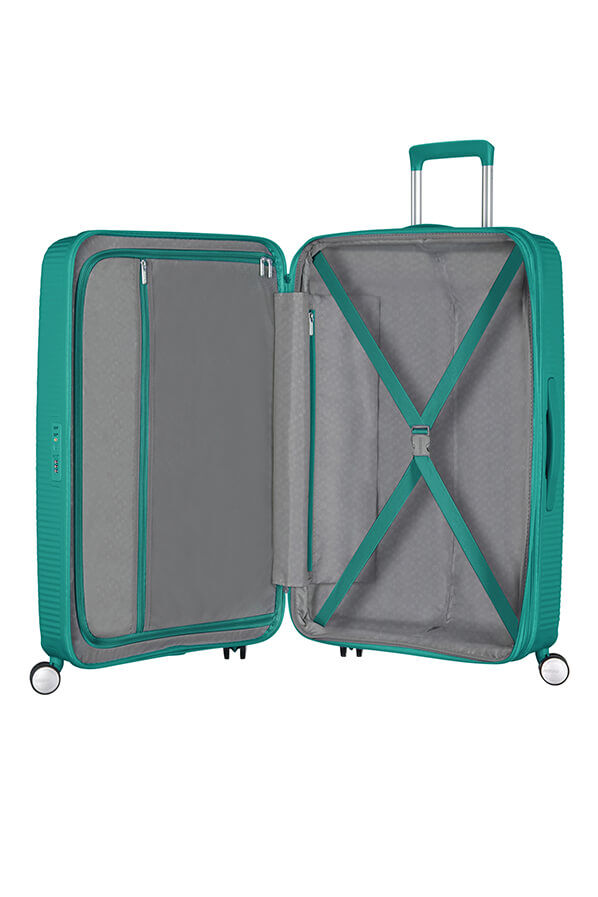 American Tourister Soundbox Spinner TSA Expandable 77cm  Forest Green