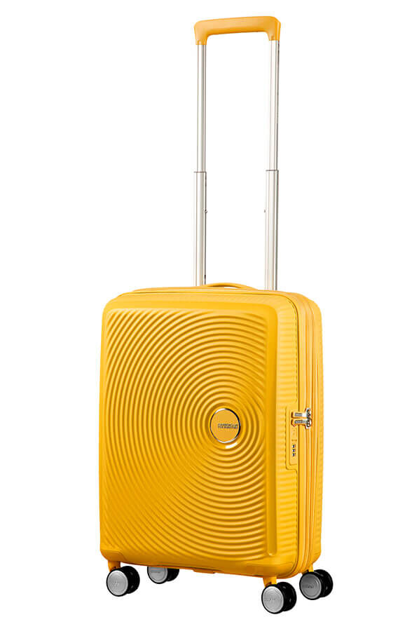 American tourister yellow trolley bag discount