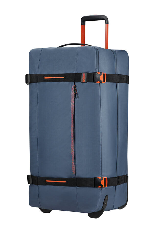 American Tourister Urban Track Duffle with Wheels Coated L  Navy/Orange