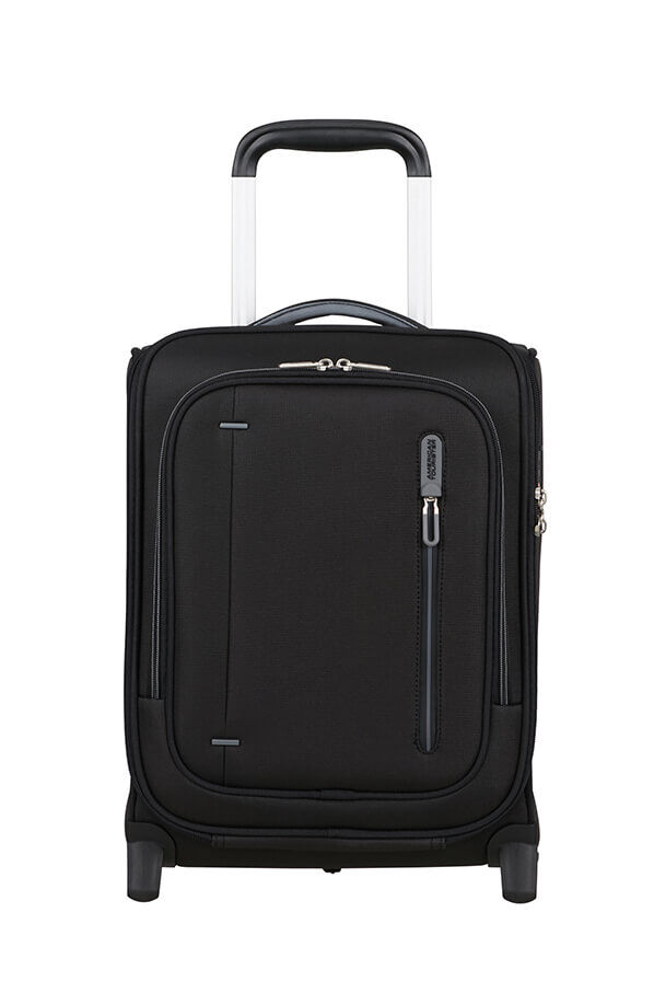 Cloudrider Trolley mit 2 Rollen S/M | American Tourister Cloudrider Upright Underseater Tsa  Jet Black