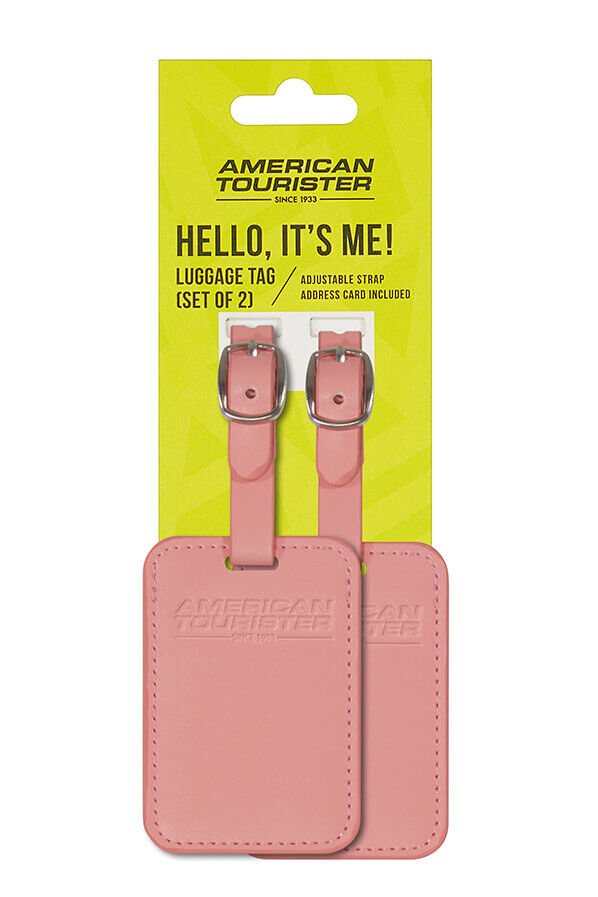 American Tourister American Tourist. Ta Luggage Tag X2  Solar Pink