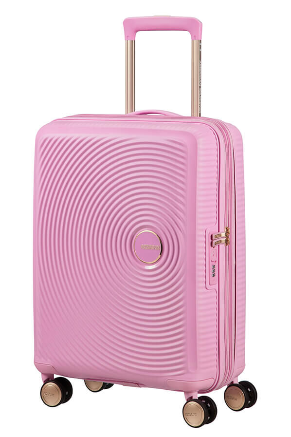 American Tourister Soundbox Spinner TSA Expandable 55cm  Pearl Pink/Gold