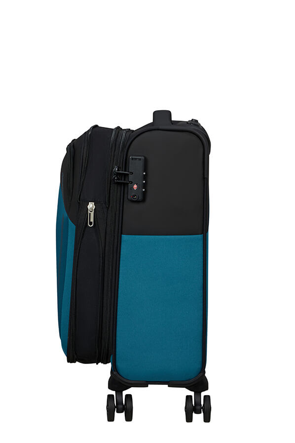 American Tourister Daring Dash Spinner Expandable TSA S  Black/Blue American Tourister Daring Dash Spinner Expandable TSA S  Black/Blue