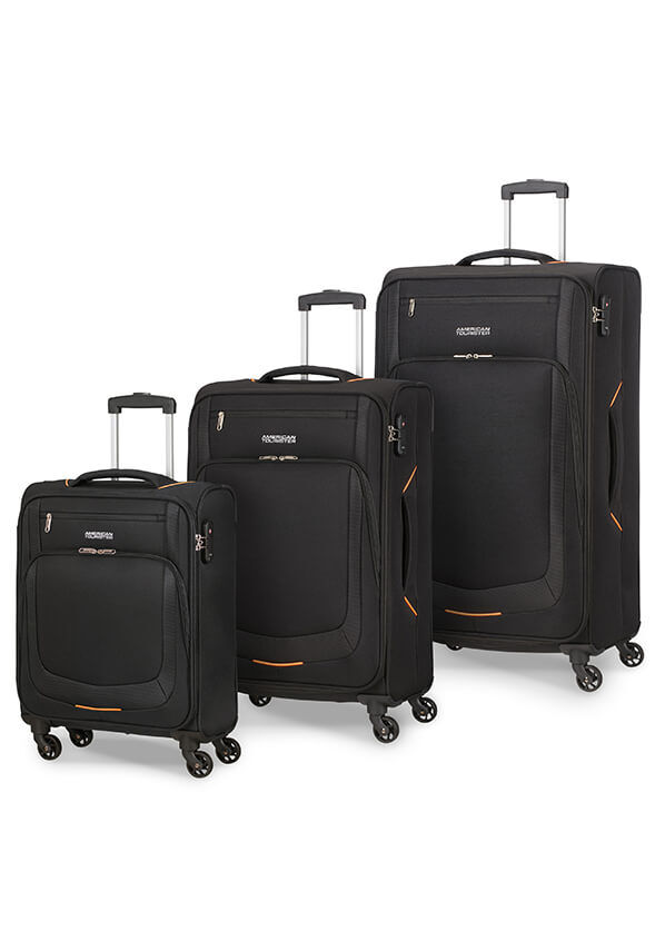 American Tourister Summer Session 3 Pc Set A Black/Orange American Tourister Summer Session 3 Pc Set A Black/Orange