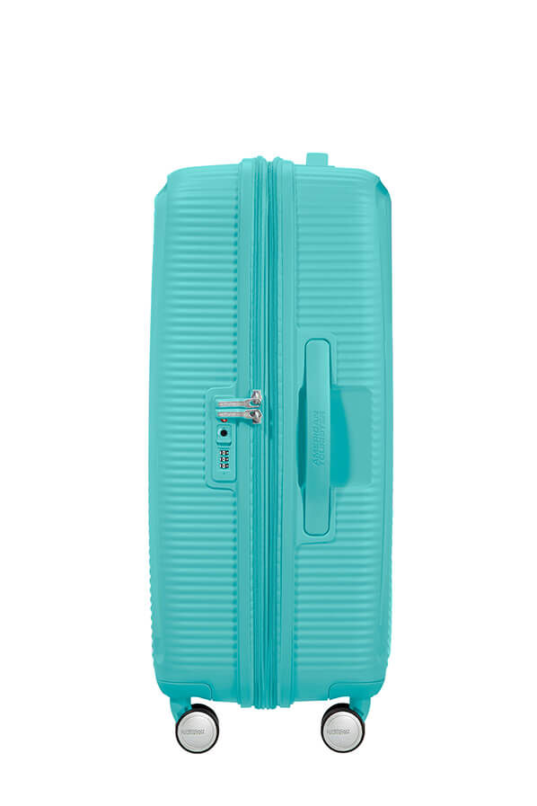 American Tourister Soundbox Spinner TSA Expandable 67cm  Poolside Blue American Tourister Soundbox Spinner TSA Expandable 67cm  Poolside Blue