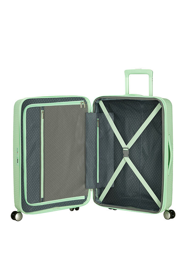 American Tourister SoundBox Spinner TSA Expandable 67cm  Pastel Green American Tourister SoundBox Spinner TSA Expandable 67cm  Pastel Green