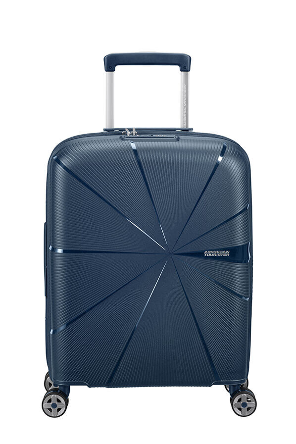 American Tourister Starvibe Spinner Expandable TSA 55cm Navy American Tourister Starvibe Spinner Expandable TSA 55cm Navy