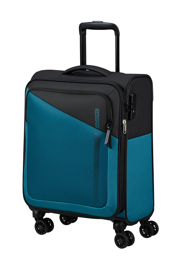 American Tourister Daring Dash Spinner Expandable TSA S  Black/Blue American Tourister Daring Dash Spinner Expandable TSA S  Black/Blue