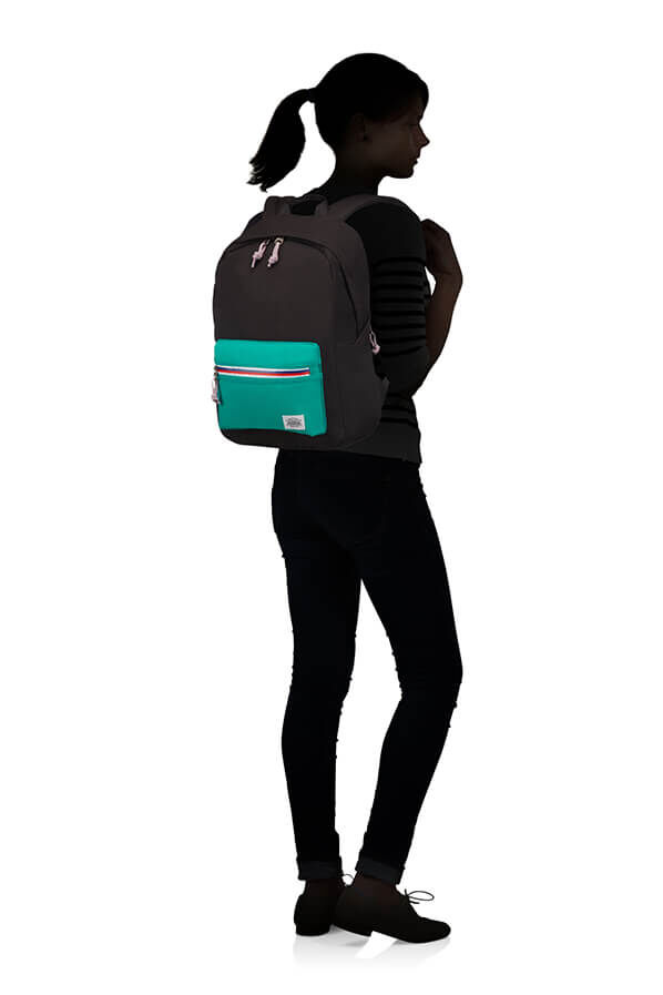 American Tourister Upbeat Backpack ZIP  Black/Turquoise