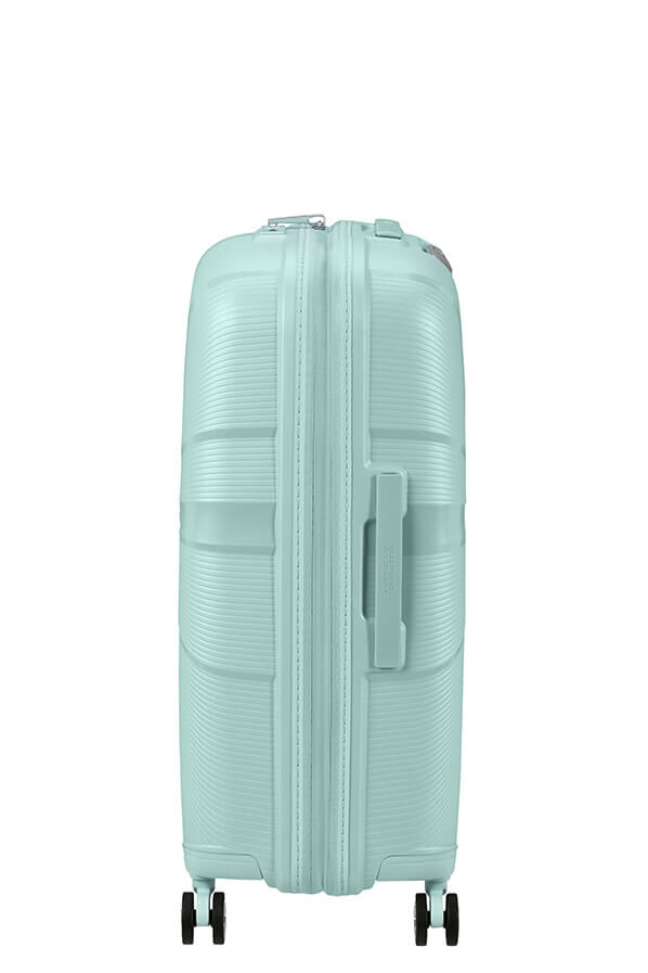 American Tourister StarVibe Spinner Expandable TSA 67cm  Metallic Surf Blue