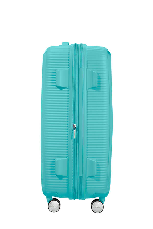 American Tourister Soundbox Spinner TSA Expandable 67cm  Poolside Blue American Tourister Soundbox Spinner TSA Expandable 67cm  Poolside Blue
