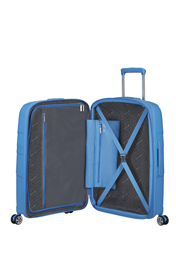 American Tourister Starvibe Spinner Expandable TSA 67cm Tranquil Blue American Tourister Starvibe Spinner Expandable TSA 67cm Tranquil Blue