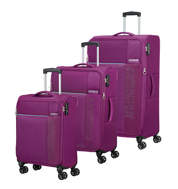 American Tourister Fun Cruise 3 PC Set A  Deep Purple/Aquamarine American Tourister Fun Cruise 3 PC Set A  Deep Purple/Aquamarine