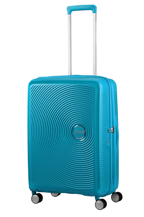SoundBox Medium Check-in | American Tourister Soundbox Spinner Expandable 67cm Summer Blue