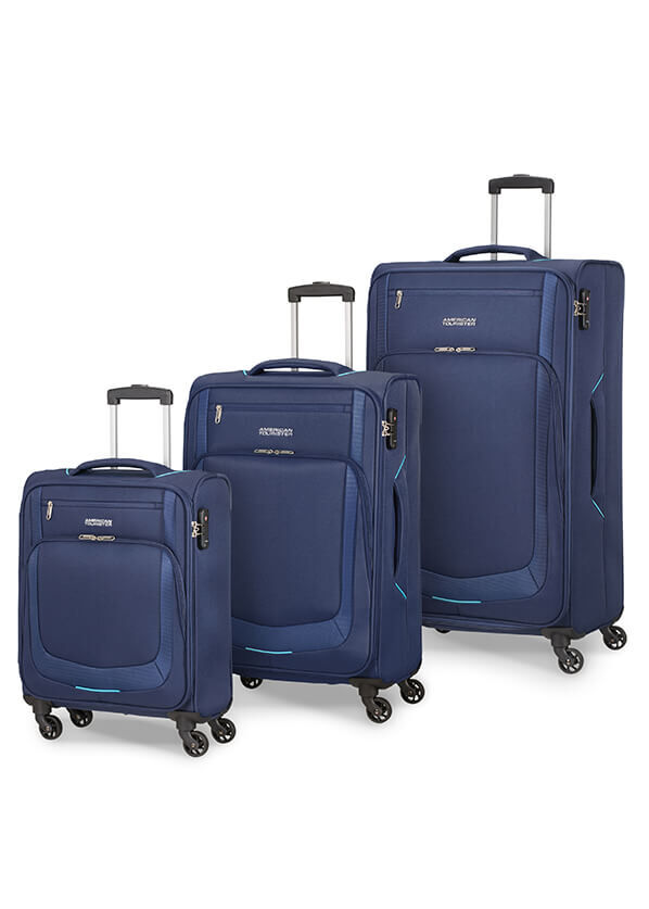 American Tourister Summer Session 3 Pc Set A Dark Blue/Light Blue American Tourister Summer Session 3 Pc Set A Dark Blue/Light Blue