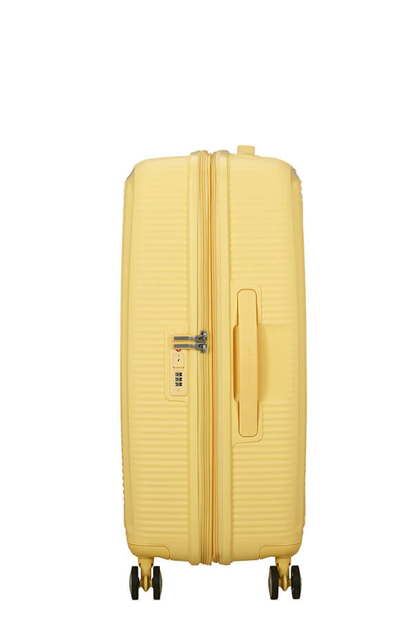 American Tourister SoundBox Spinner TSA Expandable 67cm  Pastel Yellow American Tourister SoundBox Spinner TSA Expandable 67cm  Pastel Yellow