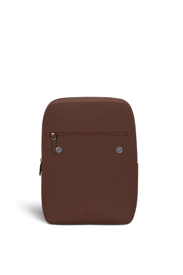 Lipault Lost In Berlin Square Backpack 2.0  Spiced Mocha Lipault Lost In Berlin Square Backpack 2.0  Spiced Mocha