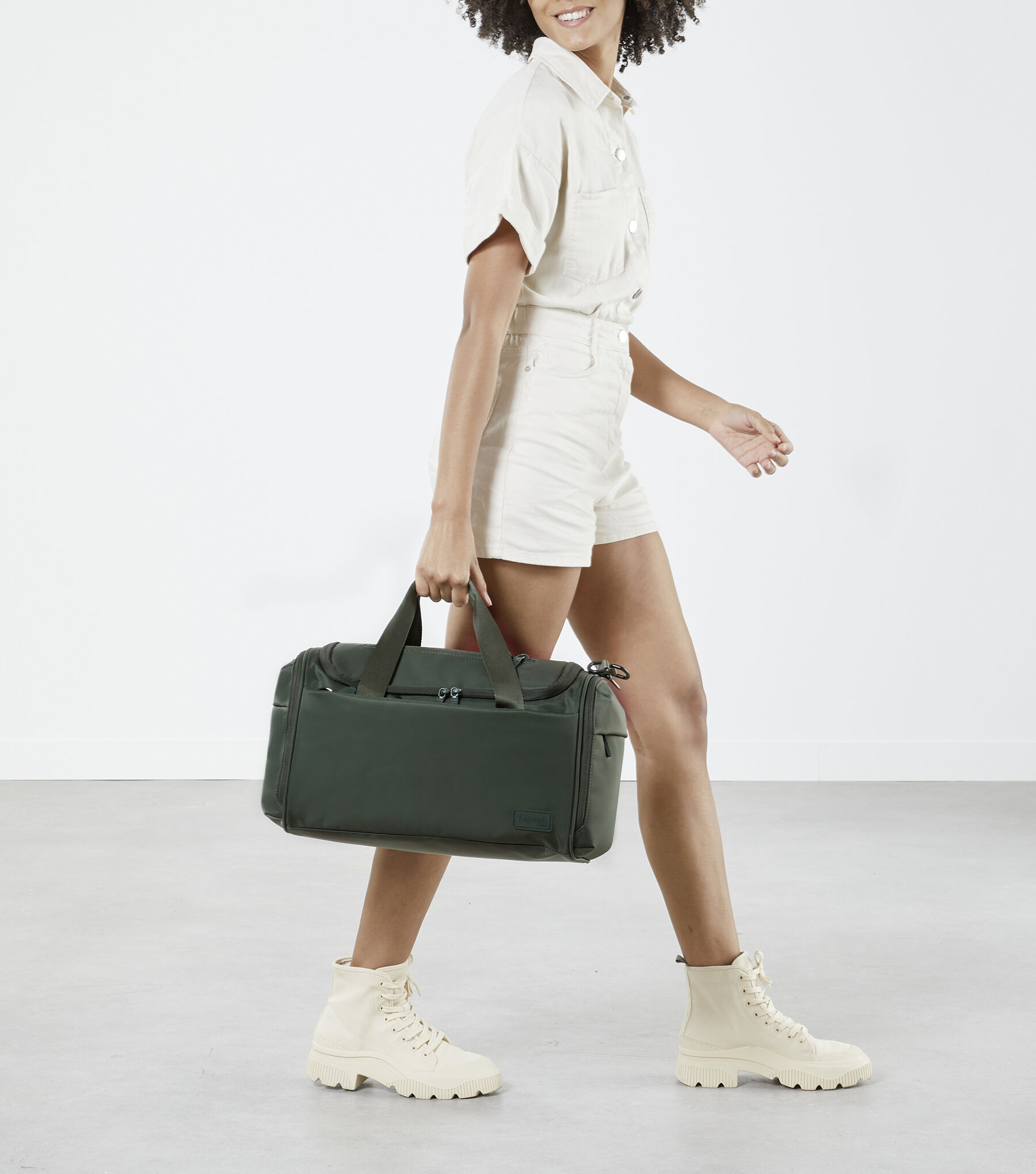 Lipault City Plume Diaper Bag  Khaki