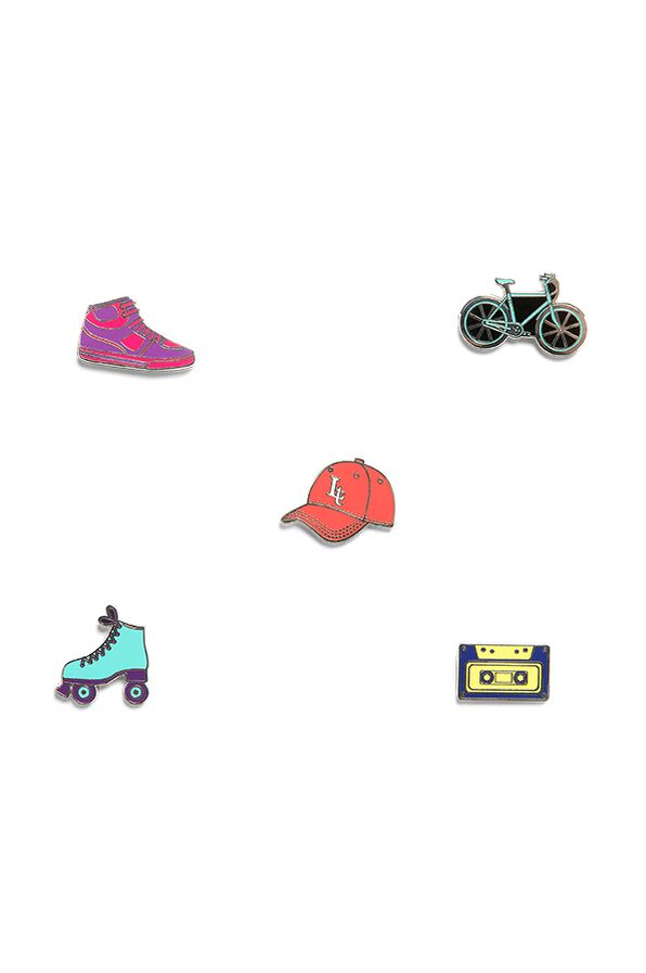 Lipault Plume Accessoires Pins (5 Pcs) Retro Street Lipault Plume Accessoires Pins (5 Pcs) Retro Street
