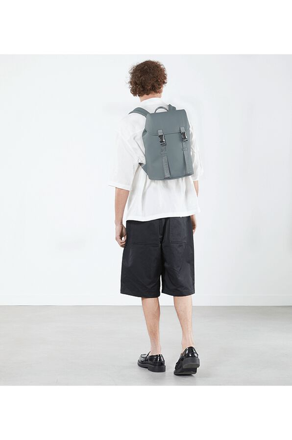 Lipault Lost In Berlin Mini Exile Backpack  Cement Storm Lipault Lost In Berlin Mini Exile Backpack  Cement Storm